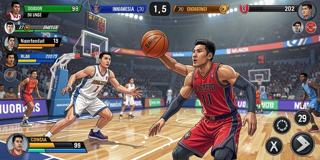 Screenshot yang memperlihatkan mode multiplayer yang seru.
