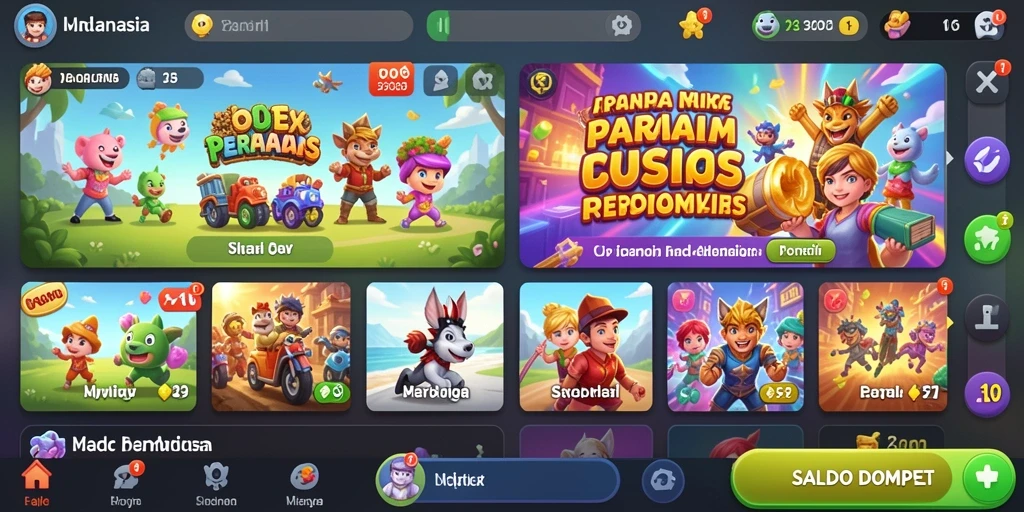Fitur interaktif untuk berkompetisi dengan pemain lain.