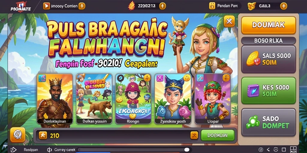Gambaran dunia fantasi penuh petualangan.