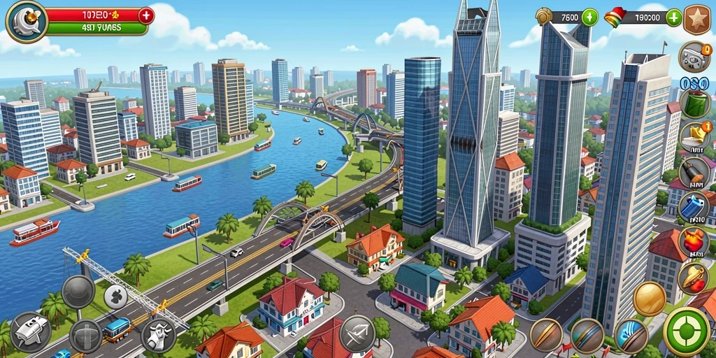 Visual menawan dari lingkungan game di SP666.
