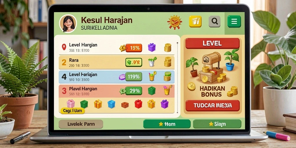 Tantangan seru di setiap level yang harus dilalui.